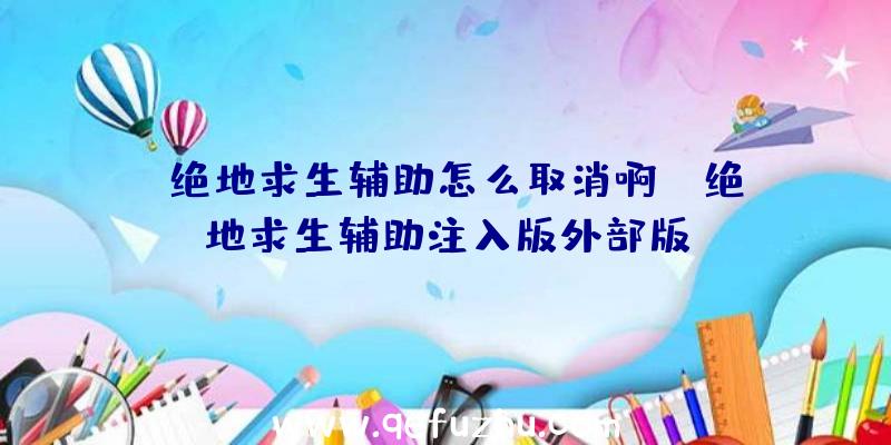 「绝地求生辅助怎么取消啊」|绝地求生辅助注入版外部版